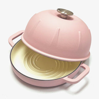 Pre Order Pre-Seasoned Cast Iron Bread Cloche – Dome Lid Dutch Oven for Artisan Sourdough Baking – Heat-Retaining, Nonstick Bakeware for Crispy Crust & Even Baking – Oven Safe