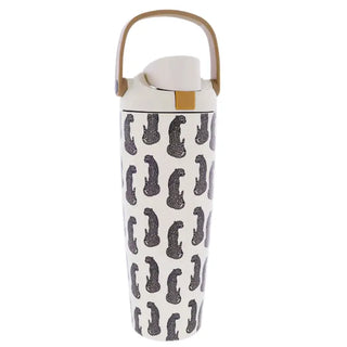 Pre Order 30 Oz. Water Bottle w/ Bucket Handle & Straw Cap, Stainless Steel, 5 Style Options