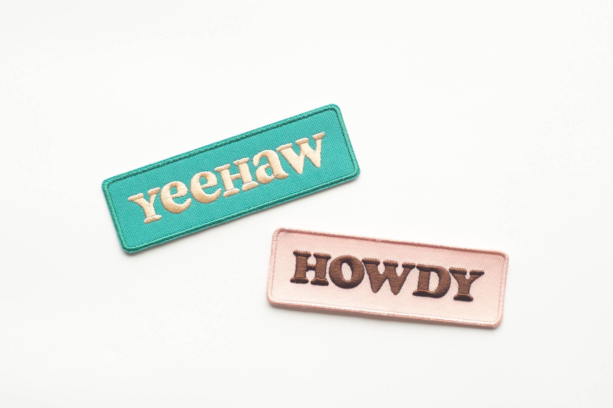 Howdy Embroidered Iron on Patch