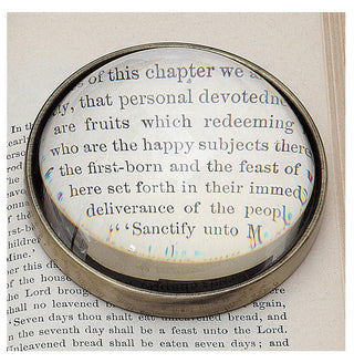 3" Round Paperweight/Magnifying Glass