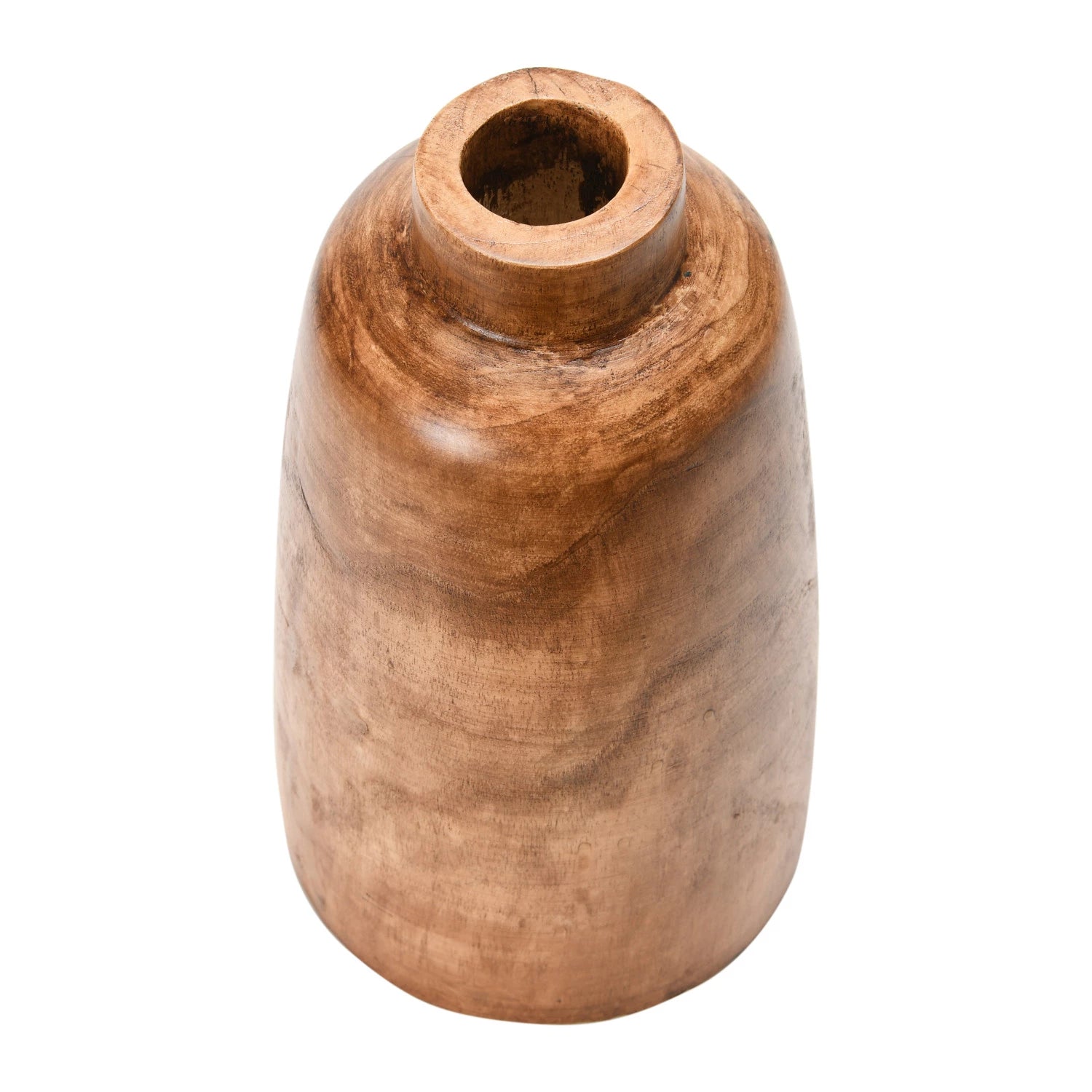 #Paulownia Wood Vase, Walnut Stained Finish