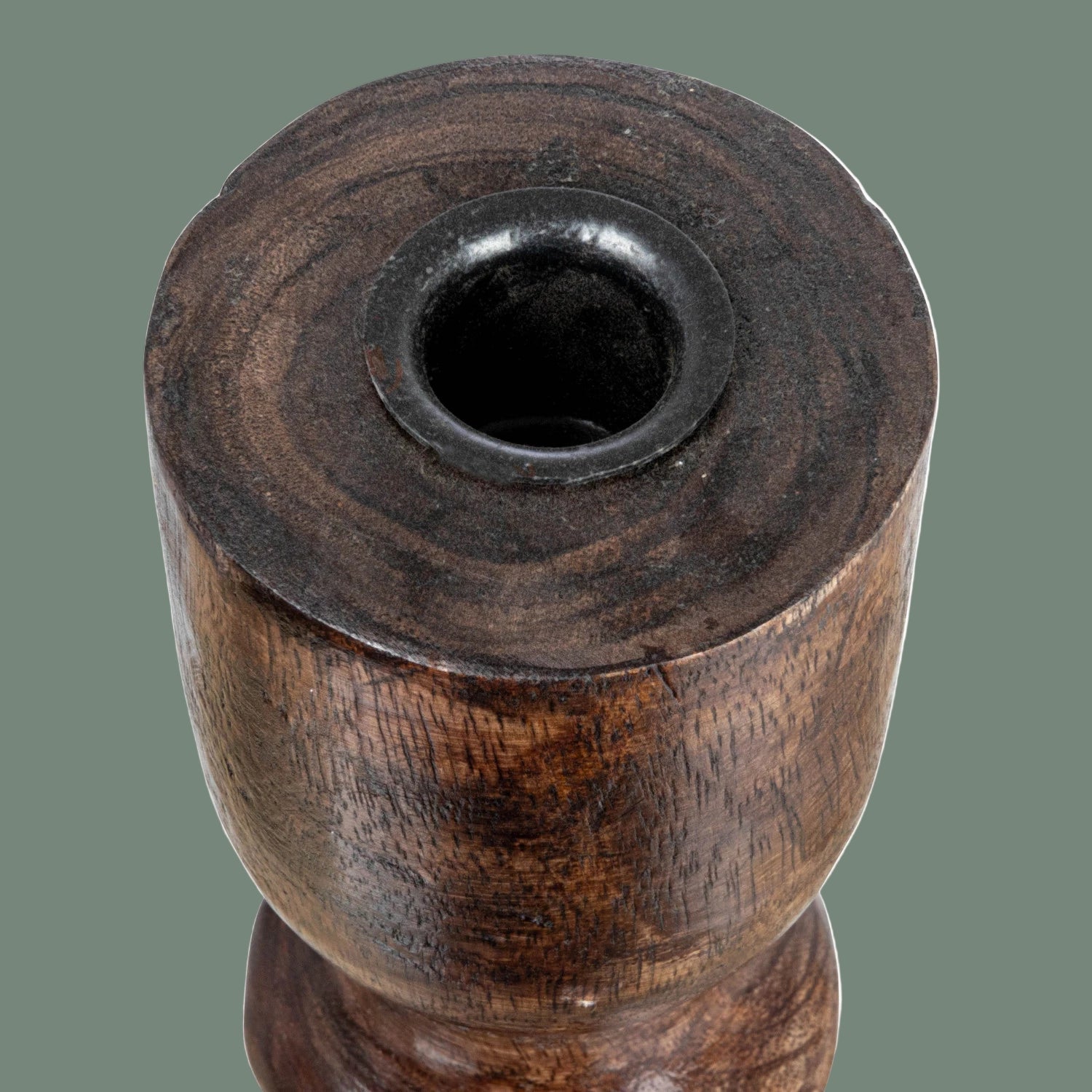 Hand Carved Mango Wood Taper Holder