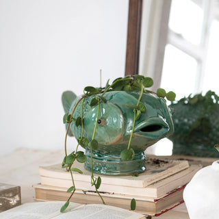 Pre Order (Sept) Debossed Stoneware Fish Planter