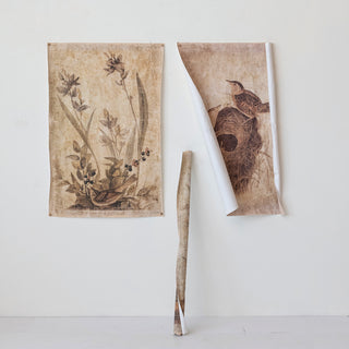 Reproduction Decorator Paper with Birds Image, 3 Style Options