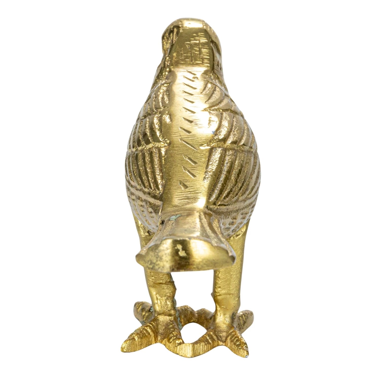 Cast Aluminum Bird, Gold Finish