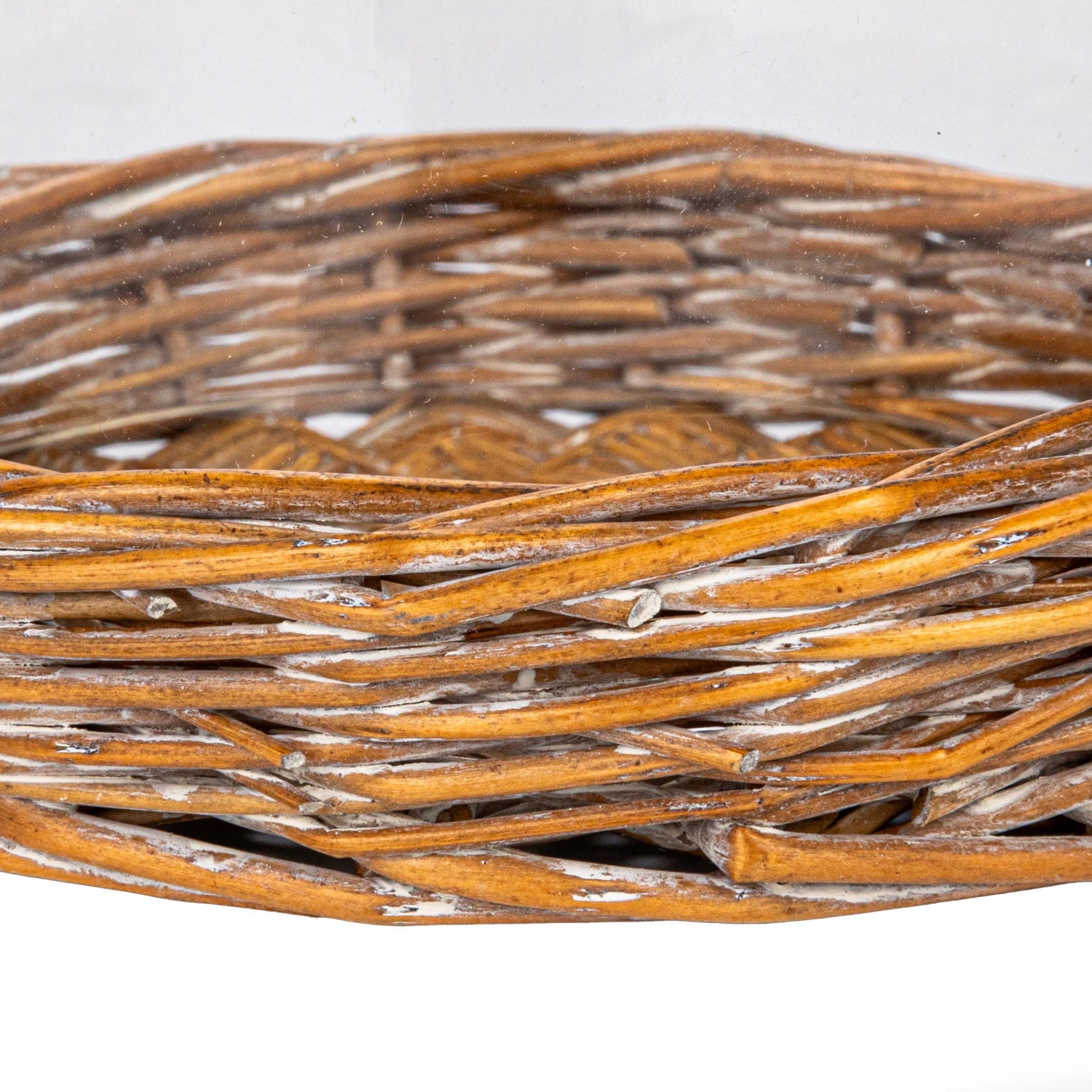 Decorative Glass Cloche with Woven Willow Base