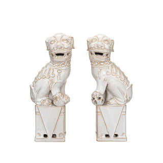 Vintage Reproduction Foo Dog Décor Bookends, Set of 2