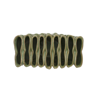 Stoneware Sculptural Vase with 9 Sections