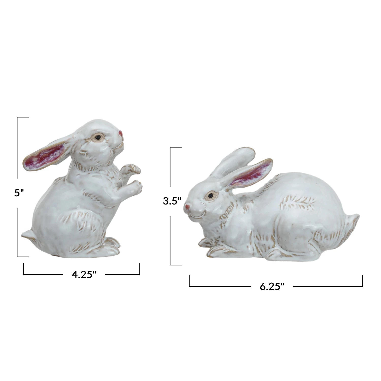 Stoneware Rabbit, Style Options