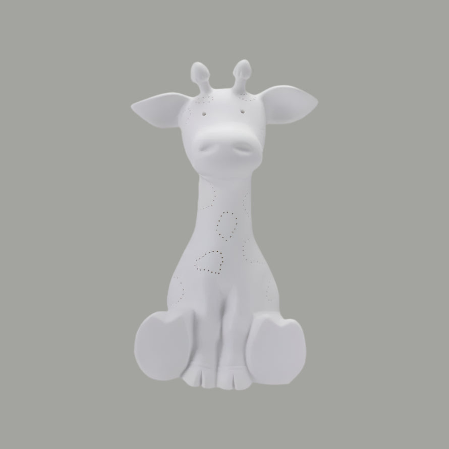 Stoneware Lamp with Cutouts, 2 Style Options