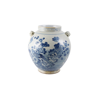 Vintage Reproduction Cachepot w/ Floral Pattern