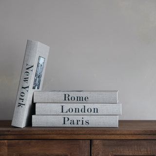 Pre Order Linen & MDF City Name Storage Box, 4 Style Options