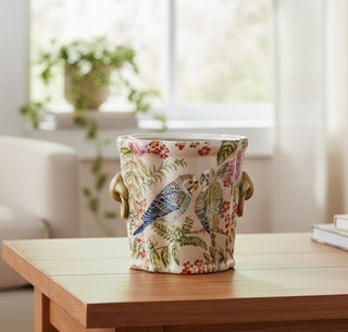 Pre Order Hand-Painted Stoneware Planter/Vase with Handles