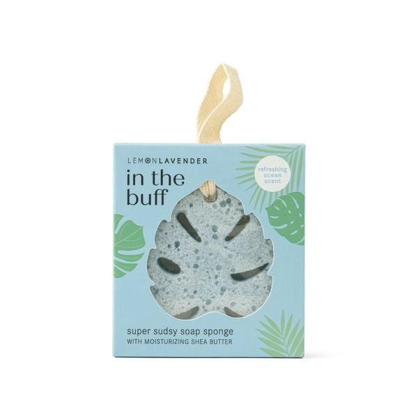 Lemon Lavender In The Buff Super Sudsy Soap Sponge, Scent Options