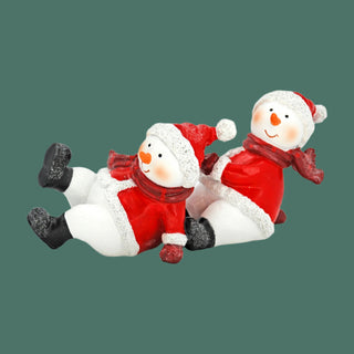 Resin Red Coat Snowmen , Style Options