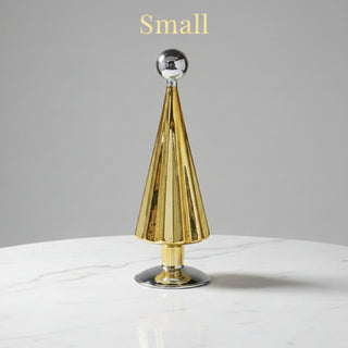 Gold Mercury Glass Christmas Tree, 3 Size Options
