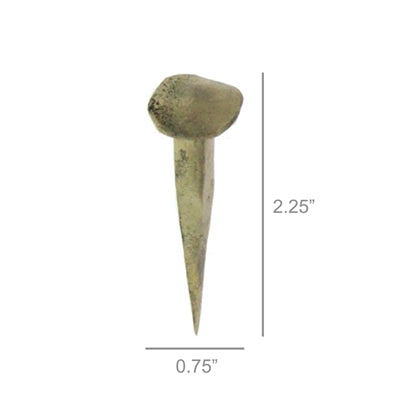 Forged Iron Nail, Brass