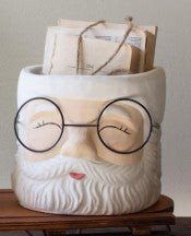 Concrete Santa Planter, 2 Size Options