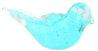Glass Bird Figurine, 6 Color Options
