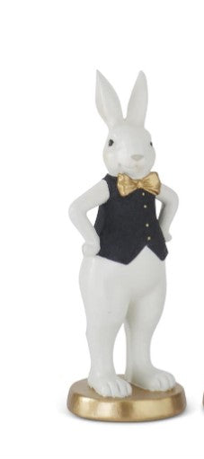 8" Gold Resin Easter Bunny, Style Options