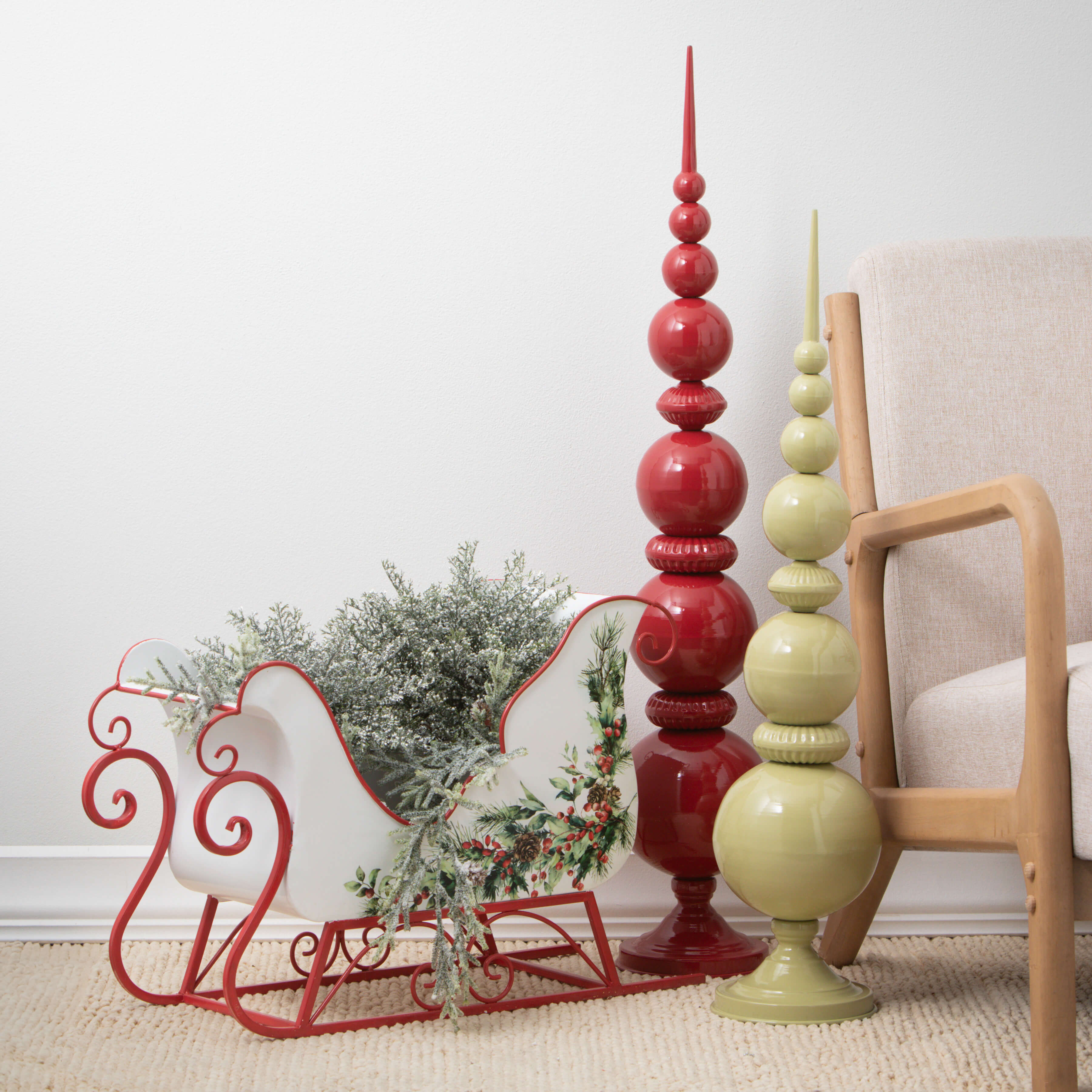 Holiday Finial Figurines, Color/Size Options