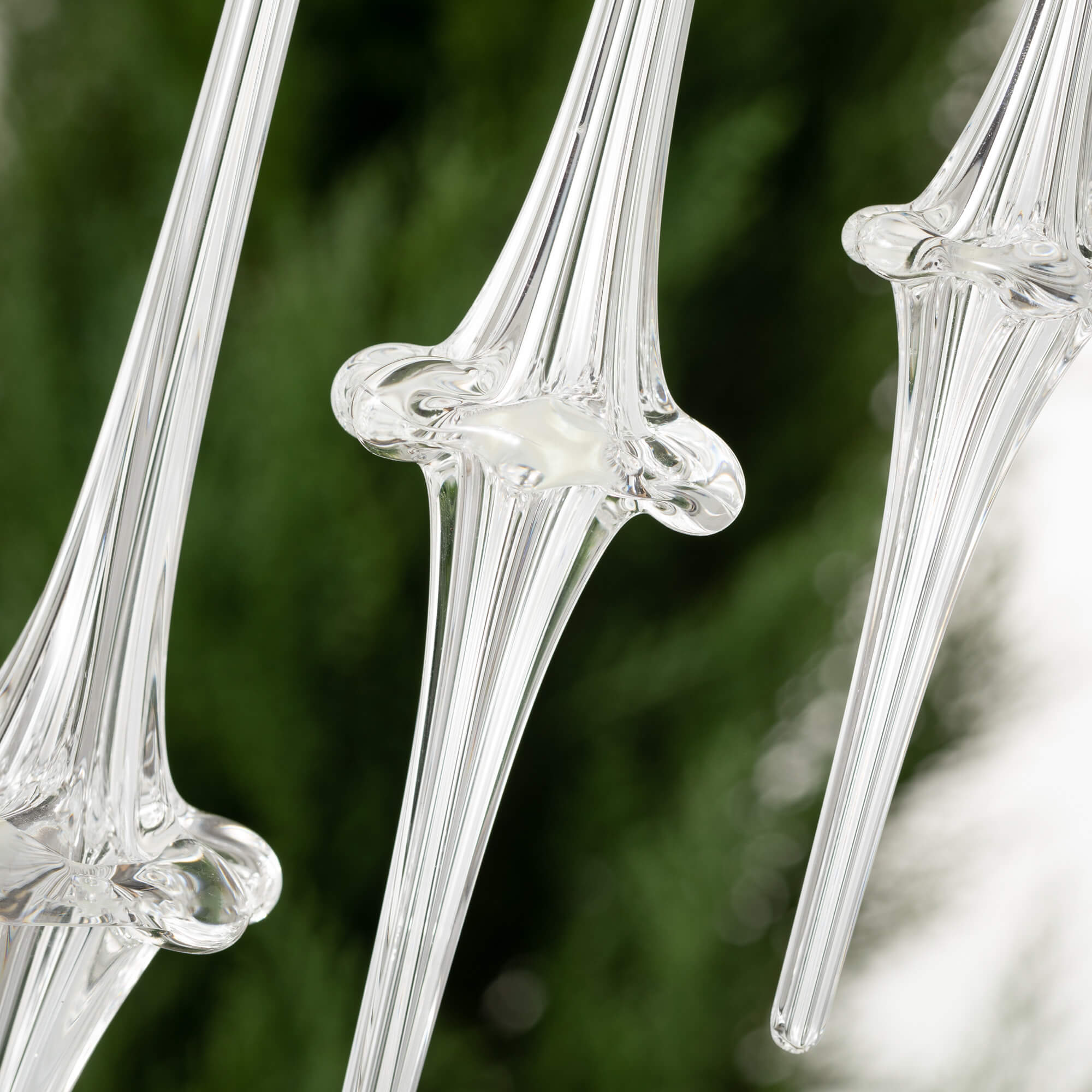 Glass Icicle Ornament, Size Options