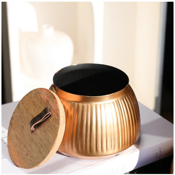 Brass canister  with Lid, Size Options