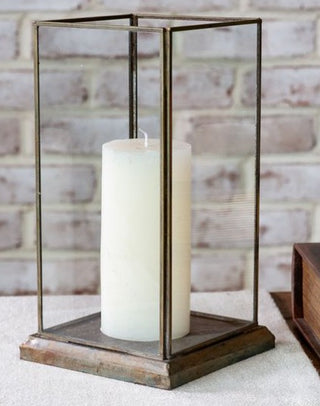 Aged Antique Glass Display
