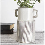 Stiped Ceramic Vase