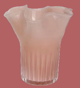 Fluted Glass Vase, 3 Color Options