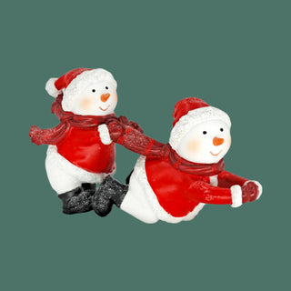 Resin Red Coat Snowmen , Style Options