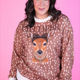 Pre Order Pretty Wild Pullover- Oh Deer