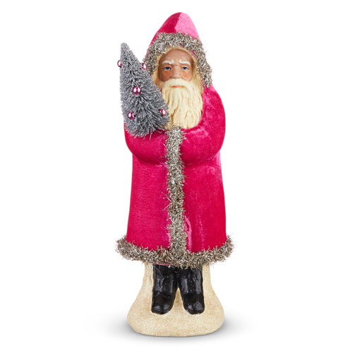 12" Velvet Santa, Color Options