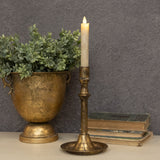Gold Farmhouse Taper Candlestick, Size Options