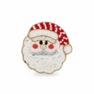 Pre Order (Sept) Holiday Beaded Brooch, 4 Style Options