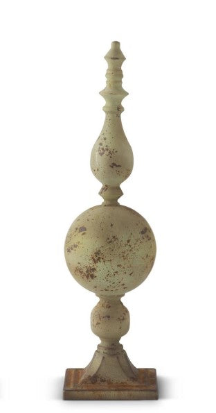 Weathered Green Metal Finial, Size Options