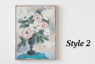 Botanical Flower Canvas , 2 Style Options