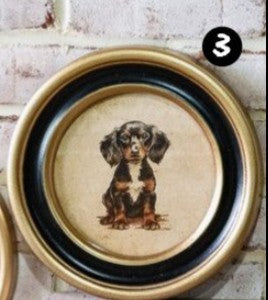 Framed Dog Print, 3 Style Options