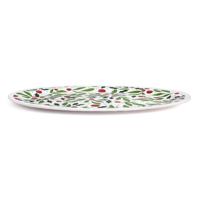 Holiday Melamine Oval Platter, Style Options