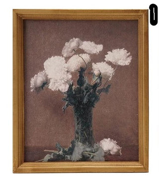 Wood Framed Vintage Reproduction Wall Décor, Style Options