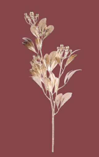 Gold Laurel Berry Spray
