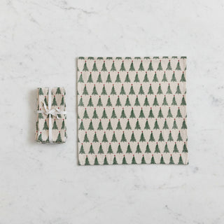 Stonewashed Christmas Tree Pattern Dining Collection, 2 Style Options