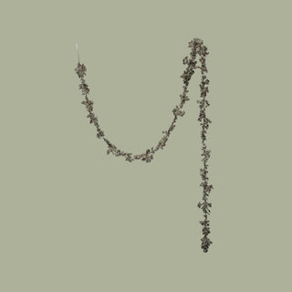 Foam Ball Garland with Glitter, Champagne Finish