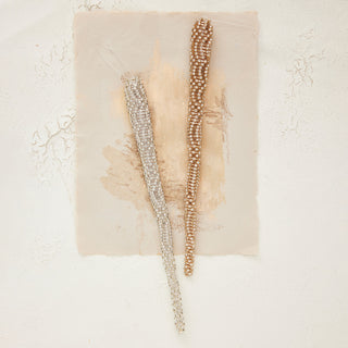 10"H  Metal Rhinestone Icicle Ornament, 2 Color Options