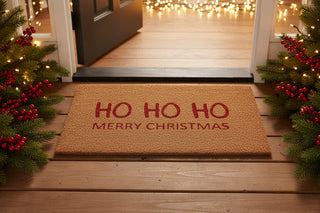 HO HO HO Merry Christmas Doormat