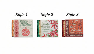 Embossed Safety Holiday Bar Matchbox , 3 Style Options