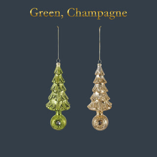 Mercury Tree Glass Ornament, 2 Color Options