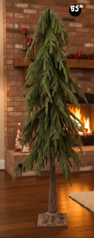 Ming Pine and Pinecone Tree, 3 Size Options