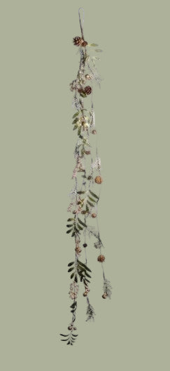 6' Berry Metalic Pine Hanging Garland