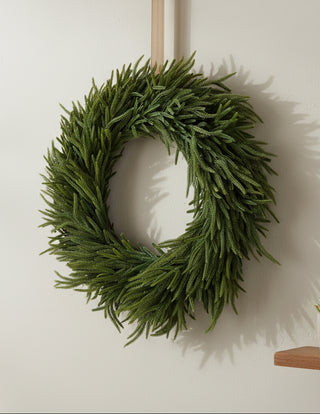 Real Touch Mixed Ming Pine Wreath, 2 Size Options